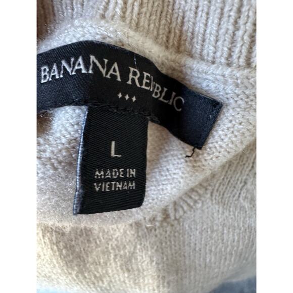 6 for $20 Banana Republic Womens Camel Tunic Sweater L - Picture 5 of 7